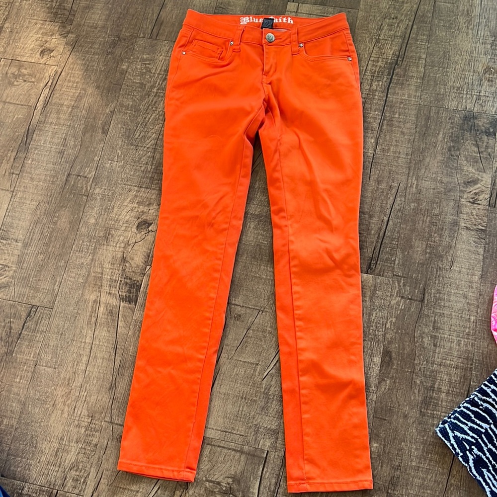 Blue Faith orange jeans